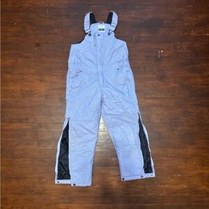 Light Purple Insulated Snow Bib Overalls